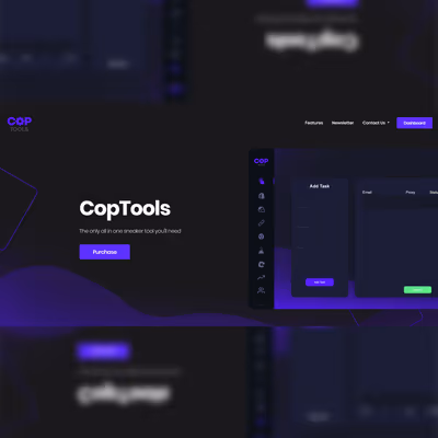 CopTools historical website artwork